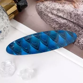 Заколка-автомат для волос "Лепестки" 9х2,5 см, микс