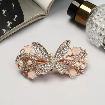 Заколка-автомат для волос "Мерлия" бабочка блеск, 8,5 см