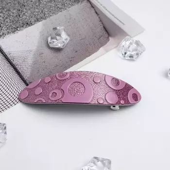 Заколка-автомат для волос "Отражение", круги, микс