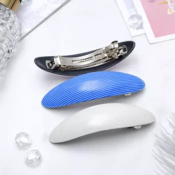 Заколка-автомат для волос "Полосы" 9 см, микс