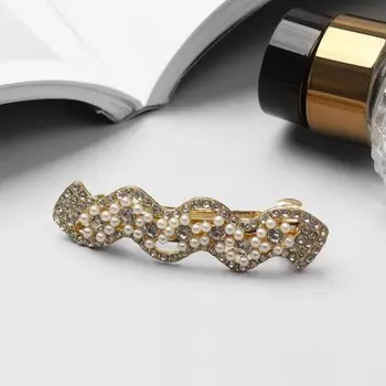 Заколка - автомат для волос «Ронвен», волна, 6.5 см