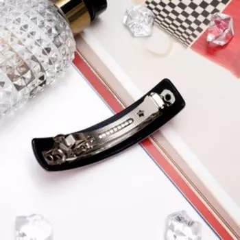 Заколка-автомат для волос "Сакура" 10,5 см прямой блеск, микс