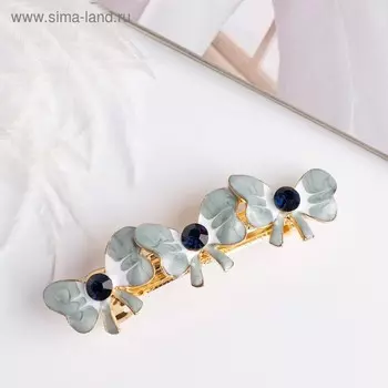 Заколка-автомат для волос "Сандрин" 6,5 см, бантики