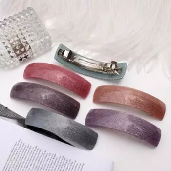 Заколка-автомат для волос "Сечение" 9 см, микс