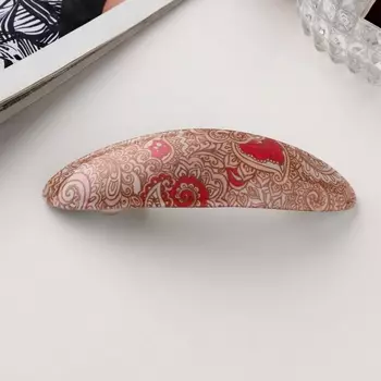 Заколка - автомат для волос «Сильва», узоры, 9 см, МИКС