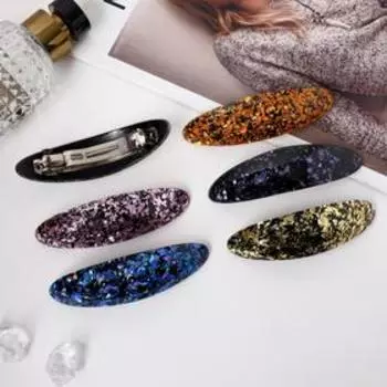 Заколка-автомат для волос "Сияние музы" 9,5*2,6 см, микс