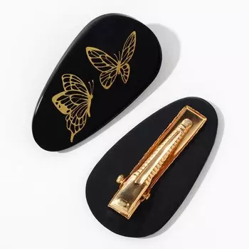 Заколка для волос акриловая каплевидная «Нежность», 42 см, МИКС