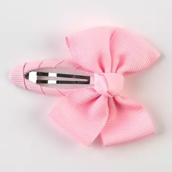 Заколки для волос с бантом «Самая красивая девочка», 1 х 2,5 х 6,5 см