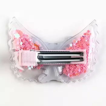 Заколка для волос с шейкером «Малыш чиби», 6 х 4.5 см