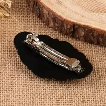 Заколка "Снегири. Рябина", лаковая миниатюра