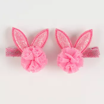 Заколки для волос 2 шт., ушки зайки