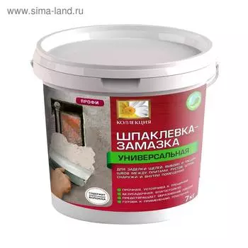 Замазка "Коллекция" для выбоин и трещин 7кг