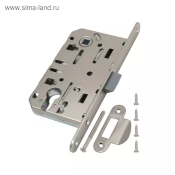 Замок межкомнатный под ц/м AGB B01103.50.34.567 MEDIANA EV + B01000.13, цвет матовый хром