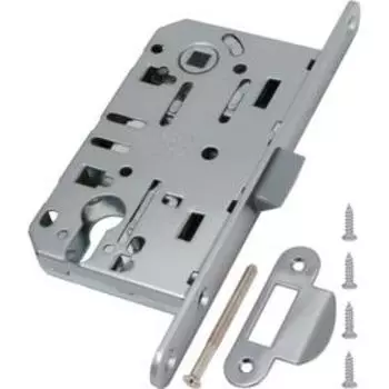 Замок межкомнатный под цилиндр B01103.50.06.567 с отв. планкой B01000.13, цвет никель