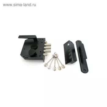 Замок накладной "Герион", Эталон НРЗ, правый, для наружной двери, ЗЩ, ЗД, 5 ключей