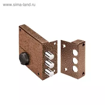 Замок накладной «Эльбор» Кремень 1.04.61.5.5, К 868320 мм, 5 ключей