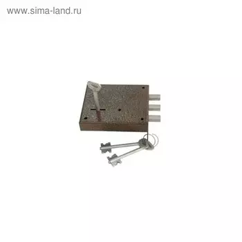 Замок накладной «Элтех» ЗН 4 А, 14012025 мм, правый, 3 ключа