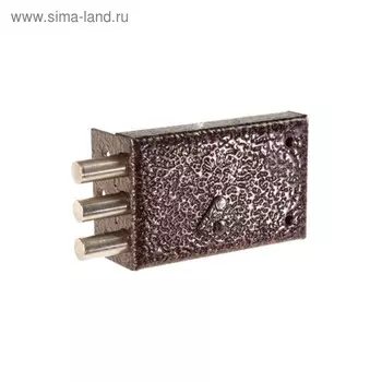 Замок накладной "Сенат" ЗНСЗ-53 Соболь 586, 130х80х24 мм, правый, 3 ключа