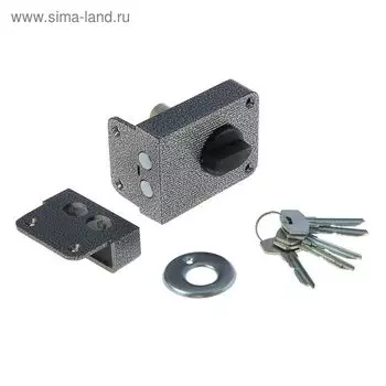 Замок накладной «СТАНДАРТ» ЗН1-3С, цвет серебро