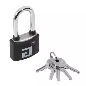 Замок навесной "АЛЛЮР" ВС1Ч- 364ПД, цвет черный, 5 кл. d=6 мм дл.дужка