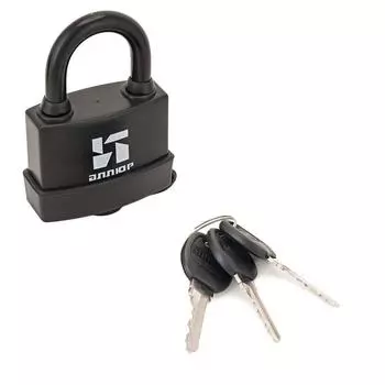 Замок навесной "АЛЛЮР" ВС1Ч- 374П KA Тип 2 ,влагозащ. с одной секр. 3кл., d=6,5 мм