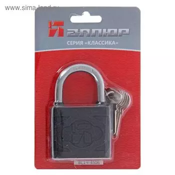 Замок навесной "АЛЛЮР" ВС1Ч-4506, дужка d=8 мм, 5 ключей