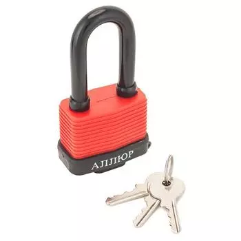 Замок навесной "АЛЛЮР" ВС1С-65ПД d=13,5 мм, дл.дужка, всепогодный