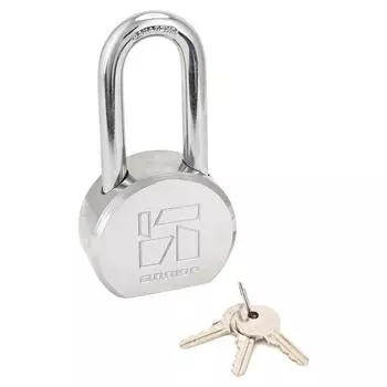 Замок навесной "АЛЛЮР" ВС1С-865Д, d=10 мм, цвет хром