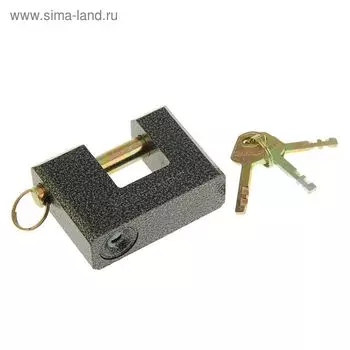 Замок навесной "АЛЛЮР" ВС2-3-01С, прямая дужка d=12 мм, цвет антик