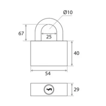 Замок навесной BC-AL-4L