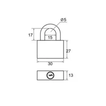 Замок навесной BC-BL5-30