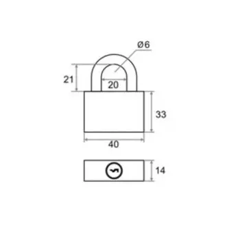 Замок навесной BC-BL5-40