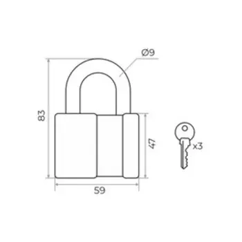 Замок навесной MARLOK ВС-1 20.60 С