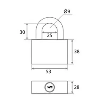 Замок навесной наборный ВС-SL10-50