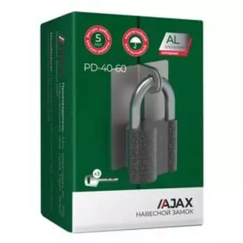 Замок навесной PD-40-60, фин. 3кл.