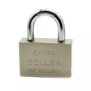 Замок навесной SOLLER, 601-60HD, Extra, цвет сатин