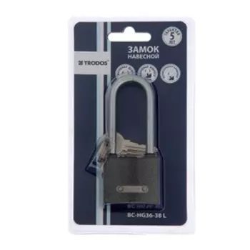 Замок навесной TRODOS ВС-HG36-38L, полимер