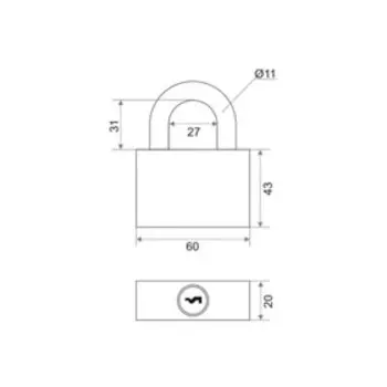 Замок навесной ВС-HD-60