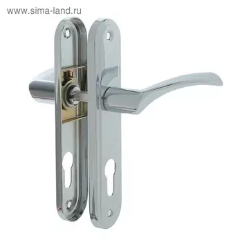 Замок врезной "АЛЛЮР" 103/3-61А CP, с ручкой, цвет хром