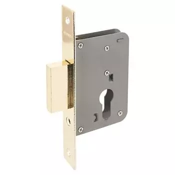 Замок врезной "АЛЛЮР" 6040 PB без ручек, без ц/мех