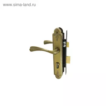 Замок врезной "АЛЛЮР" АРТ ЗВ4-70.07 OB, с ручками, цвет старинная бронза