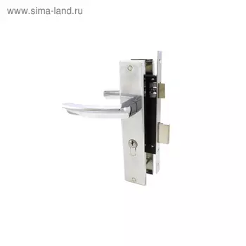 Замок врезной "АЛЛЮР" АРТ ЗВ4-70.08 CP, с ручками, цвет хром