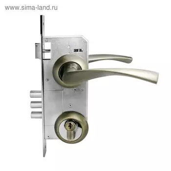 Замок врезной "АЛЛЮР АРТ" ЗВ4-85А.1330 ОСКАР MAB, с ручками, цвет матовая бронза