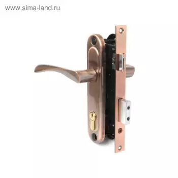 Замок врезной Apecs 1223/60-АВ, с руч, цвет бронза