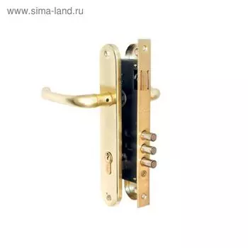 Замок врезной Apecs 2210/60-G, с ручкой, цвет золото