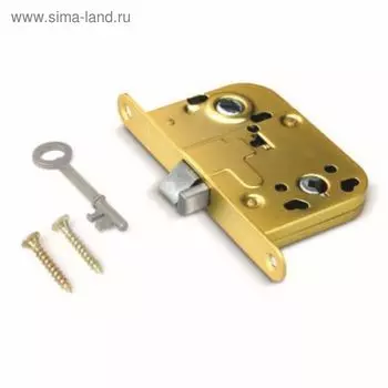 Замок врезной Apecs 6000-WC/S-G, б/о, б/ручки, цвет золото