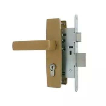 Замок врезной Д-град «Зенит» ЗВ4-3.04, с ручками, м/о 55 цвет золото