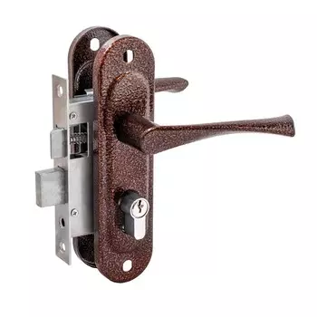 Замок врезной Д-град Зенит ЗВ4-50.01, с ручками, цвет медь