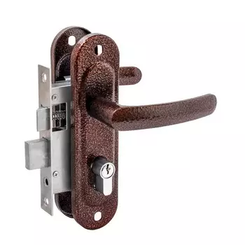 Замок врезной Д-град Зенит ЗВ4-50.02, с ручками, цвет медь