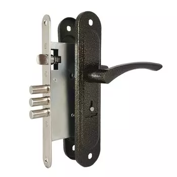 Замок врезной Д-град Зенит ЗВ9.009/17, с ручками, 4 ключа, цвет медь